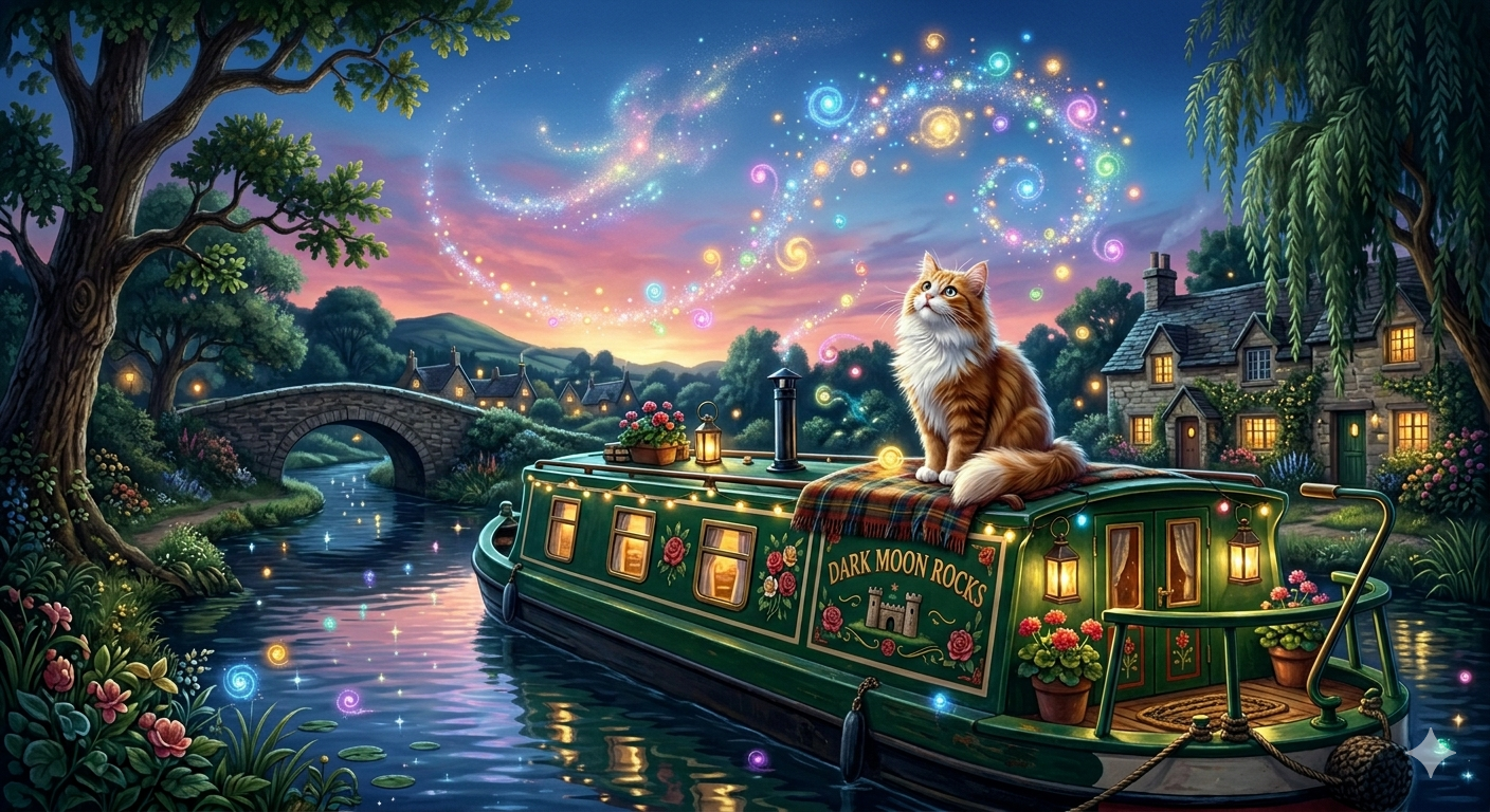 Boat beneath the stars